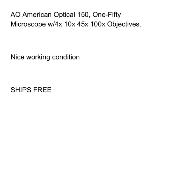 American Optical A.O One-fifty Microscope - Picture 9 of 9
